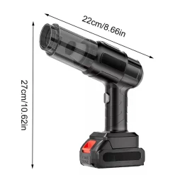ASPIRAPOLVERE ASPIRABRICIOLE PORTATILE SENZA FILI DOPPIA BATTERIA 24V 07640