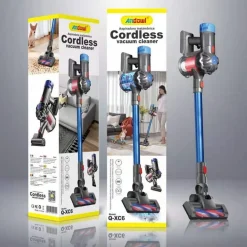 ASPIRAPOLVERE BRICIOLE SCOPA ELETTRICA 2IN1 SENZA FILI Q-XC6 TECNOLOGIA CICLONICA