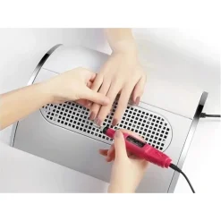 ASPIRAPOLVERE PROFESSIONALE PER UNGHIE 40 W ASPIRATORE PER MANICURE PEDICURE BIANCO