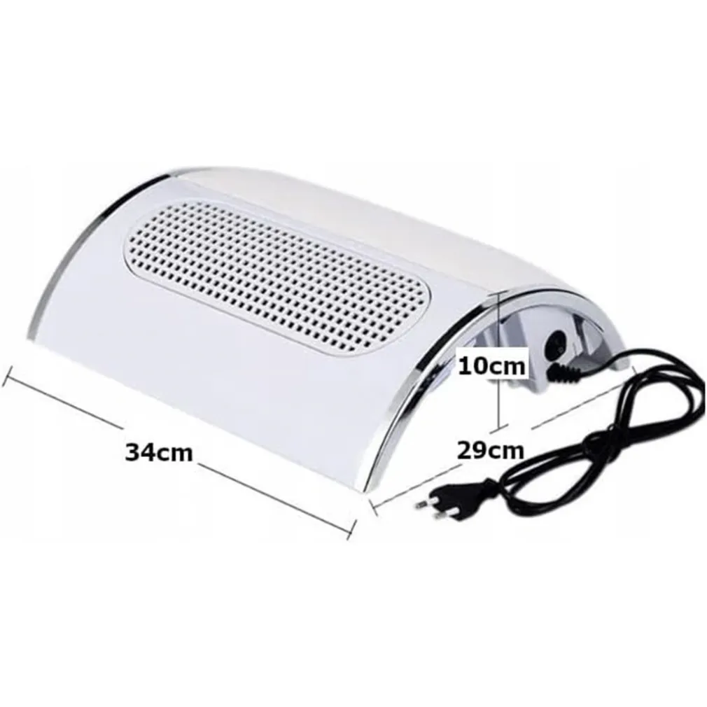 ASPIRAPOLVERE PROFESSIONALE PER UNGHIE 40 W ASPIRATORE PER MANICURE PEDICURE BIANCO