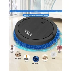 ASPIRAPOLVERE ROBOTICO SILENZIOSO CON MOCIO PULIZIA PELI ANIMALI IMPRONTE SPORCHE