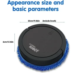 ASPIRAPOLVERE ROBOTICO SILENZIOSO CON MOCIO PULIZIA PELI ANIMALI IMPRONTE SPORCHE