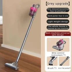 ASPIRAPOLVERE SENZA SACCO FILI SCOPA RICARICABILE 4 IN 1 ACARI PAVIMENTI IP-T008