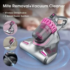 ASPIRAPOLVERE SENZA SACCO FILI SCOPA RICARICABILE 4 IN 1 ACARI PAVIMENTI IP-T008