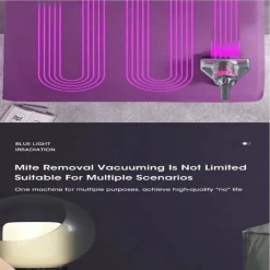 ASPIRAPOLVERE SENZA SACCO FILI SCOPA RICARICABILE 4 IN 1 ACARI PAVIMENTI IP-T008