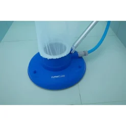ASPIRATORE FOGLIE DETRITI PULIZIA PER PISCINA AQUASUCTION CON RUOTE SPAZZOLE 8 GETTI 58657
