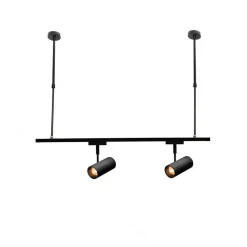 ASTA REGOLABILE PER FARETTI A BINARIO ELETTRICO STAFFA ILLUMINAZIONE 50CM T-50CM