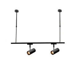 ASTA REGOLABILE PER FARETTI A BINARIO ELETTRICO STAFFA A SOFFITTO 1 MT T-100CM