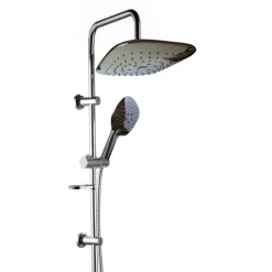 ASTA SALISCENDI CROMATA COLONNA DOCCIA SOFFIONE FISSO DOCCETTA SALISCENDI 9001V2