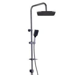 ASTA SALISCENDI CROMATA COLONNA DOCCIA SOFFIONE FISSO DOCCETTA PORTASAPONE 87307