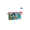 Astuccio 3 Posti Chiusura Zip Portapenne Porta Matite Pvc Mickey Topolino Disney