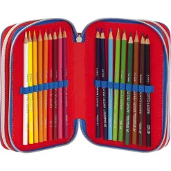 ASTUCCIO CORREDO CON 3 ZIP MARIOKART PORTAPASTELLI PENNA CANCELLABILE SCUOLA