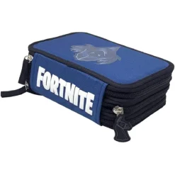 ASTUCCIO PORTAPASTELLI PENNARELLI CORREDO 3 ZIP SCOMPARTI RAVEN FORTNITE SCUOLA