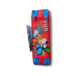 ASTUCCIO PORTAPASTELLI SCUOLA 3 ZIP TOPOLINO ACCESSORIATO PASTELLI PENNARELLI MM