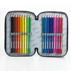 ASTUCCIO PORTAPASTELLI TRIPLO YORK BLU NAVY BE SMART PORTAPENNE ACCESSORI SCUOLA