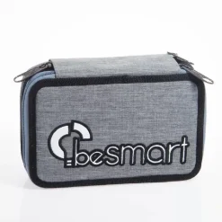 ASTUCCIO PORTAPASTELLI TRIPLO YORK GRIGIO CHIARO BE SMART PENNE ACCESSORI SCUOLA