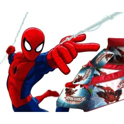 ASTUCCIO PORTAPASTELLI ZIP SPIDERMAN COLORE BLU ROSSO PORTAPENNE SCUOLA