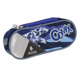 ASTUCCIO PORTAPENNE OVALE COMIX FLASH ORGANIZZATO IN POLIESTERE ACCESSORI SCUOLA