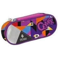 ASTUCCIO PORTAPENNE OVALE COMIX FLASH ORGANIZZATO IN POLIESTERE ACCESSORI SCUOLA