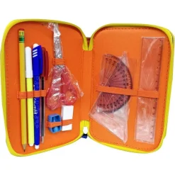 ASTUCCIO SCUOLA CALCIATORI PANINI ADRENALYN TRIPLO COMPLETO 3 ZIP PER RAGAZZI