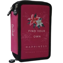 ASTUCCIO SCUOLA OVERLOOK MULTISCOMPARTO 3 ZIP PORTACOLORI PENNARELLI PENNE