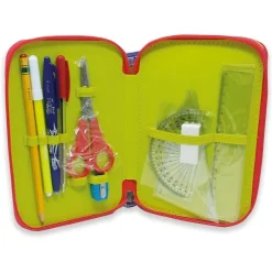 ASTUCCIO WWF PORTA PASTELLI PENNE 3 ZIP COMPLETO CANCELLERIA COLLEZIONE SCUOLA