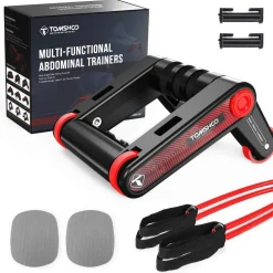 ATTREZZATURA PER ALLENAMENTO MULTIFUNZIONALE RUOTA FLESSIONI E BANDE RESISTENZA