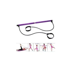 ATTREZZO ELASTICO LONG ESERCIZI BRACCIA RESISTENZA PILATES CORDA ELASTICA