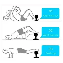 ATTREZZO PER ADDOMINALI FITNESS VENTOSA SPORT SPUGNA CAVIGLIE CURL PUSH UP SIT