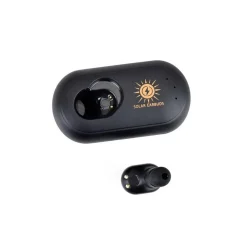 AURICOLARE BLUETOOTH CON BASE DI RICARICA SOLARE PER AUTO PANNELLO SOLARE