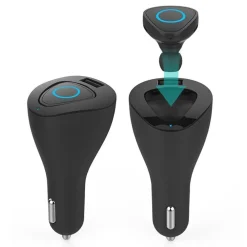 AURICOLARE BLUETOOTH MINI WIFI USB MICROFONO CARICACATORE AUTO PER SMARTPHONE
