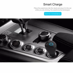 AURICOLARE BLUETOOTH MINI WIFI USB MICROFONO CARICACATORE AUTO PER SMARTPHONE