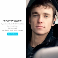 AURICOLARE BLUETOOTH MINI WIFI USB MICROFONO CARICACATORE AUTO PER SMARTPHONE