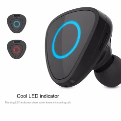 AURICOLARE BLUETOOTH MINI WIFI USB MICROFONO CARICACATORE AUTO PER SMARTPHONE