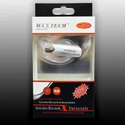 AURICOLARE BLUETOOTH UNIVERSALE CUFFIA MAXTECH AU-BT007 PER SMARTPHONE CELLULARE