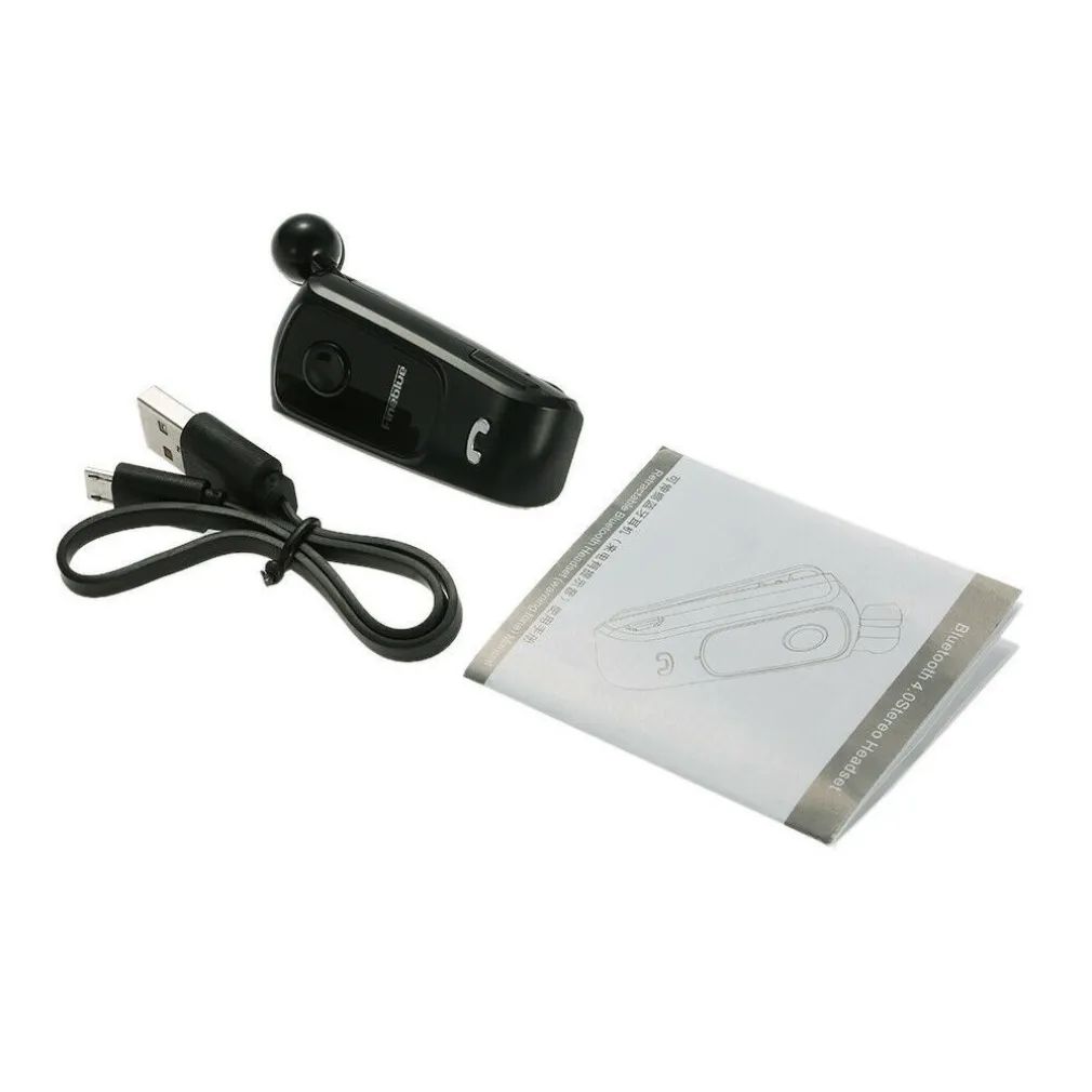 AURICOLARE CON CUFFIA RETRATTILE RETRAIBILE CLIP FINEBLUE F920 PER SMARTPHONE