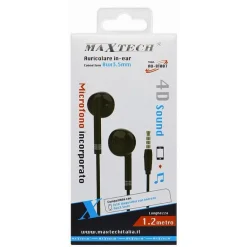 AURICOLARE CUFFIE IN-EAR CON FILO 1.2MT AUX3.5MM 4D SOUND CON MICROFONO AU-8T007