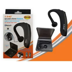 AURICOLARE STEREO BLUETOOTH CON BOX BASE DI RICARICA FUNZIONE POWER BANK R8359