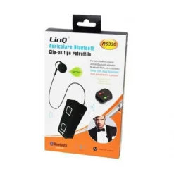 AURICOLARE STEREO BLUETOOTH 10M WIRELESS CON CLIP-ON DA COLLO RETRATTILE R6330