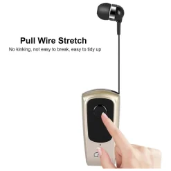 AURICOLARE WIRELESS ALTOPARLANTE BLUETOOTH 5.1 MUSICA STEREO RETRATTILE Q-HE626