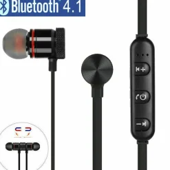 AURICOLARI BLUETOOTH MAGNETICI CUFFIE SPORTIVE WIRELESS STEREO XT-6 FITNESS