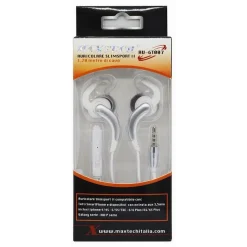 AURICOLARI CON CAVO 1.2MT CUFFIE AUX3.5MM ORECCHIO MICROFONO SMARTPHONE AU-6T007