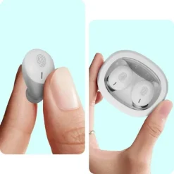 AURICOLARI CUFFIE BLUETOOTH WIRELESS AUTONOMIA 8H CUSTODIA DI RICARICA S68-PRO