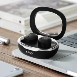 AURICOLARI CUFFIE BLUETOOTH WIRELESS AUTONOMIA 8H CUSTODIA DI RICARICA S68-PRO