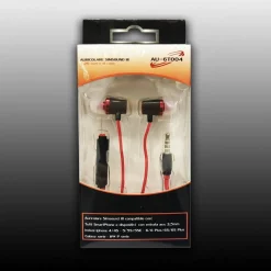 AURICOLARI CUFFIE CON FILO SIMSOUND MUSICA MICROFONO PER SMARTPHONE MAXTECH AU-6T004