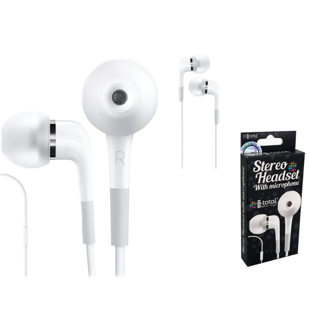 AURICOLARI CUFFIE CON TELECOMANDO E MICROFONO PER SMARTPHONE TABLET MP3 PC