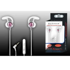 AURICOLARI CUFFIE DIAMOND SOUND PER SMARTPHONE MICROFONO DA VIAGGIO MAXTECH AU-5T003