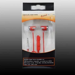 AURICOLARI CUFFIE MUSICA CON FILO MICROFONO PER CELLULARI SMARTPHONE MAXTECH AU-5T004