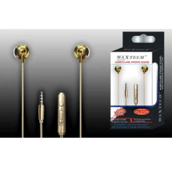 AURICOLARI CUFFIE MUSICA CON MICROFONO PER CELLULARI SMARTPHONE JACK MAXTECH AU-5T005