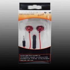 AURICOLARI CUFFIE MUSICA CON MICROFONO PER CELLULARI SMARTPHONE JACK MAXTECH AU-5T005